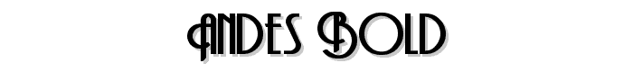Andes Bold font